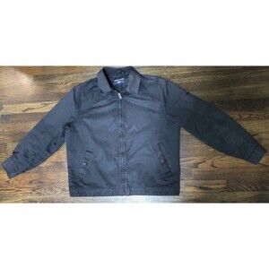 Dockers Men's Bomber Jacket Full Zip Lightweight Size L Black